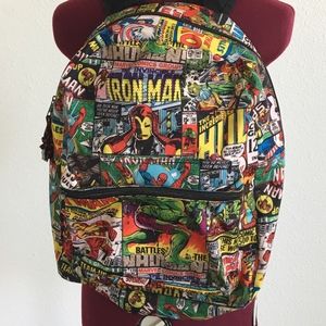 Super hero comic book back pack